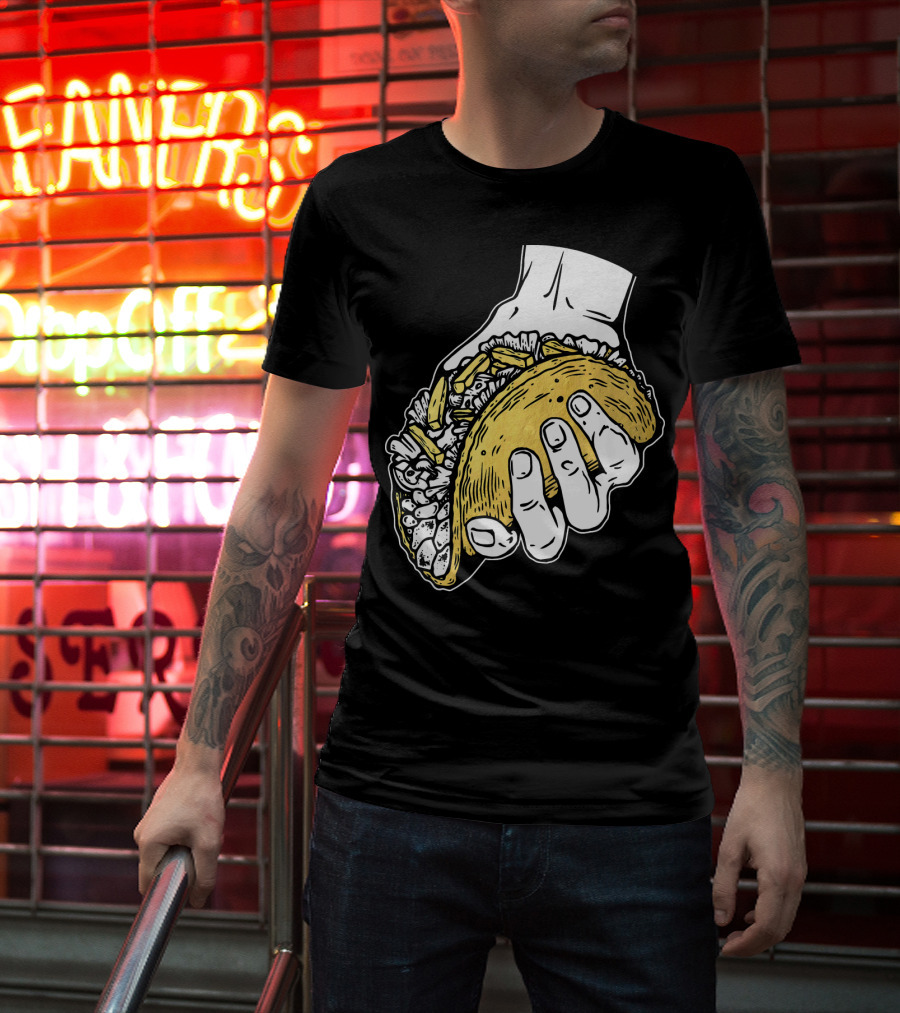 Taco Hand Holding Classic Street Food T-Shirt