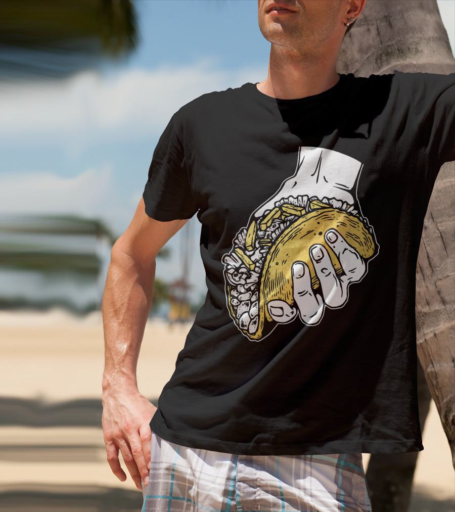 Taco Hand Holding Classic Street Food T-Shirt