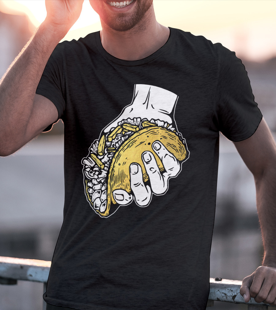 Taco Hand Holding Classic Street Food T-Shirt