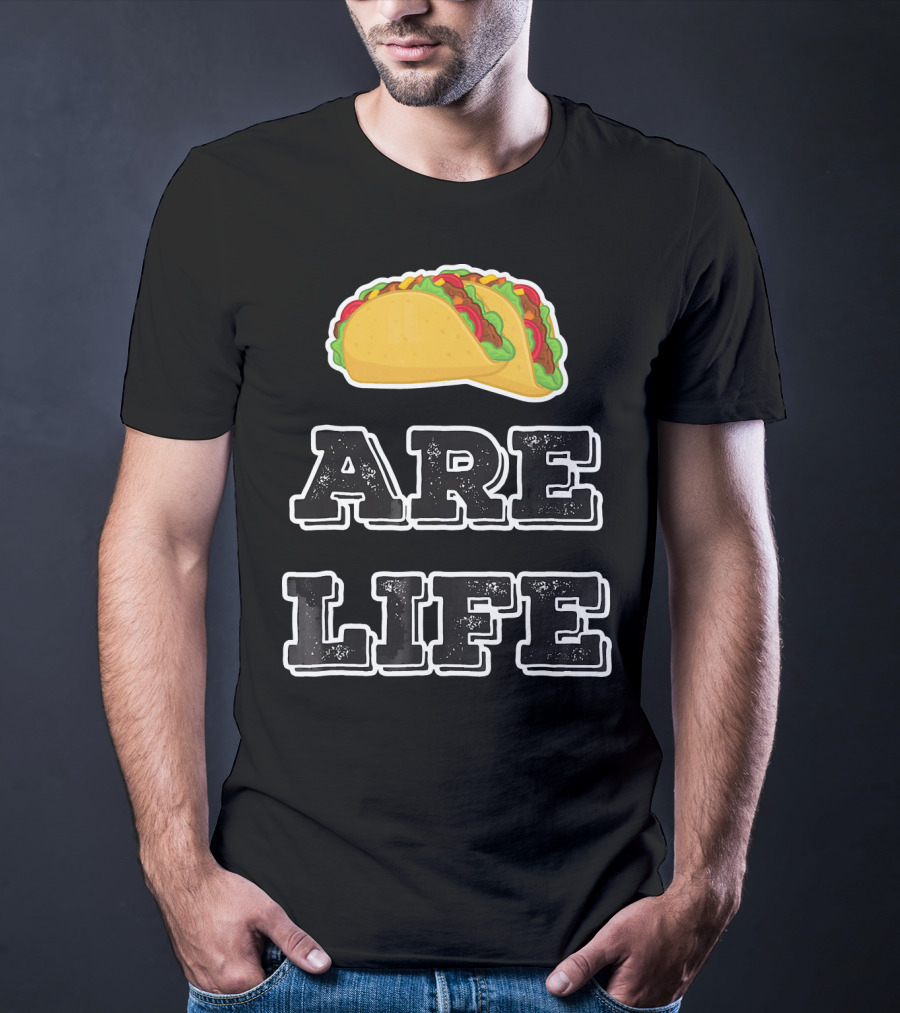 Tacos Are Life Trendy Food Emoji T-Shirt
