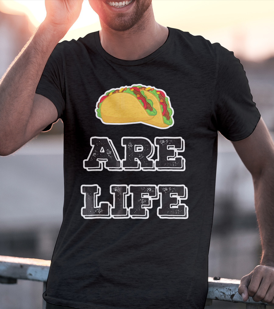 Tacos Are Life Trendy Food Emoji T-Shirt