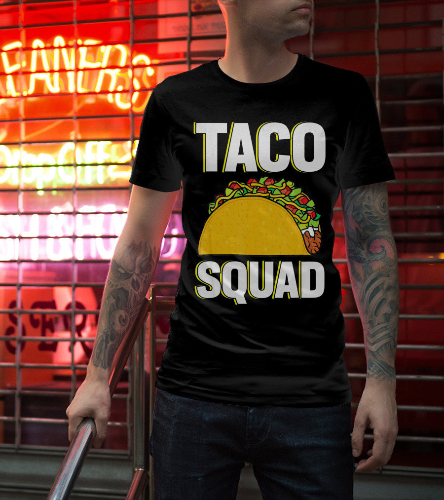 Taco Squad Funny Food Lover Team T-Shirt