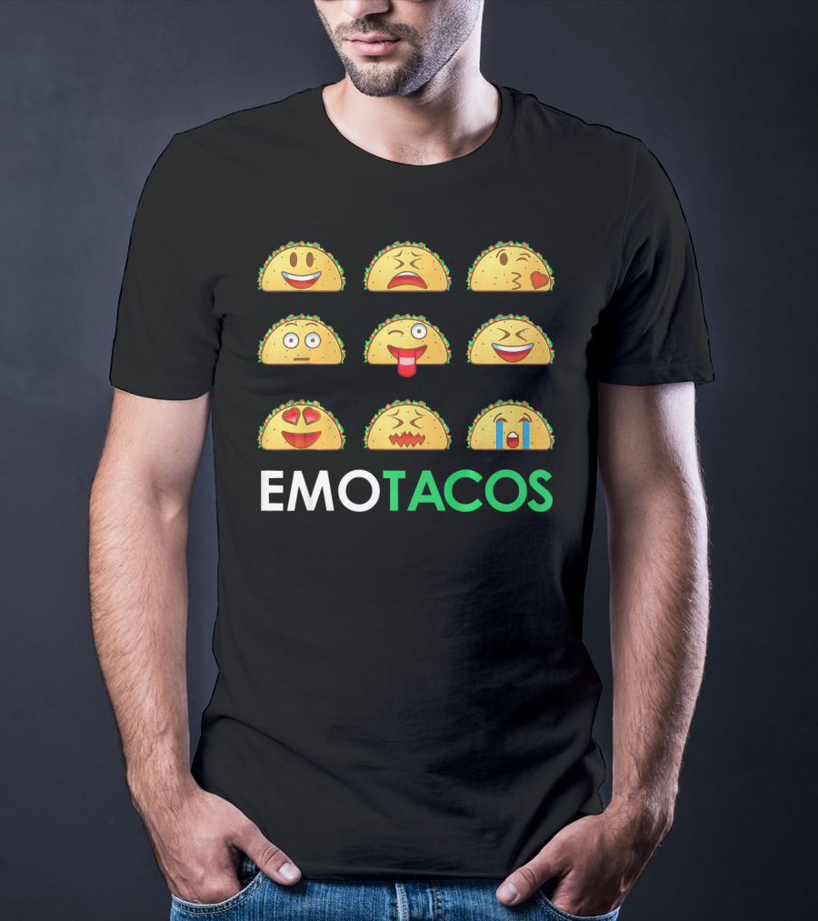 EmoTacos Nine Taco Emoji Expressions T-Shirt
