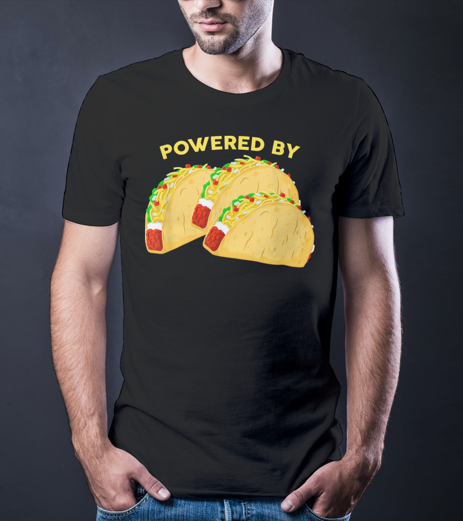 Powered By Tacos Viva Mexico Mexican Love T-Shirt