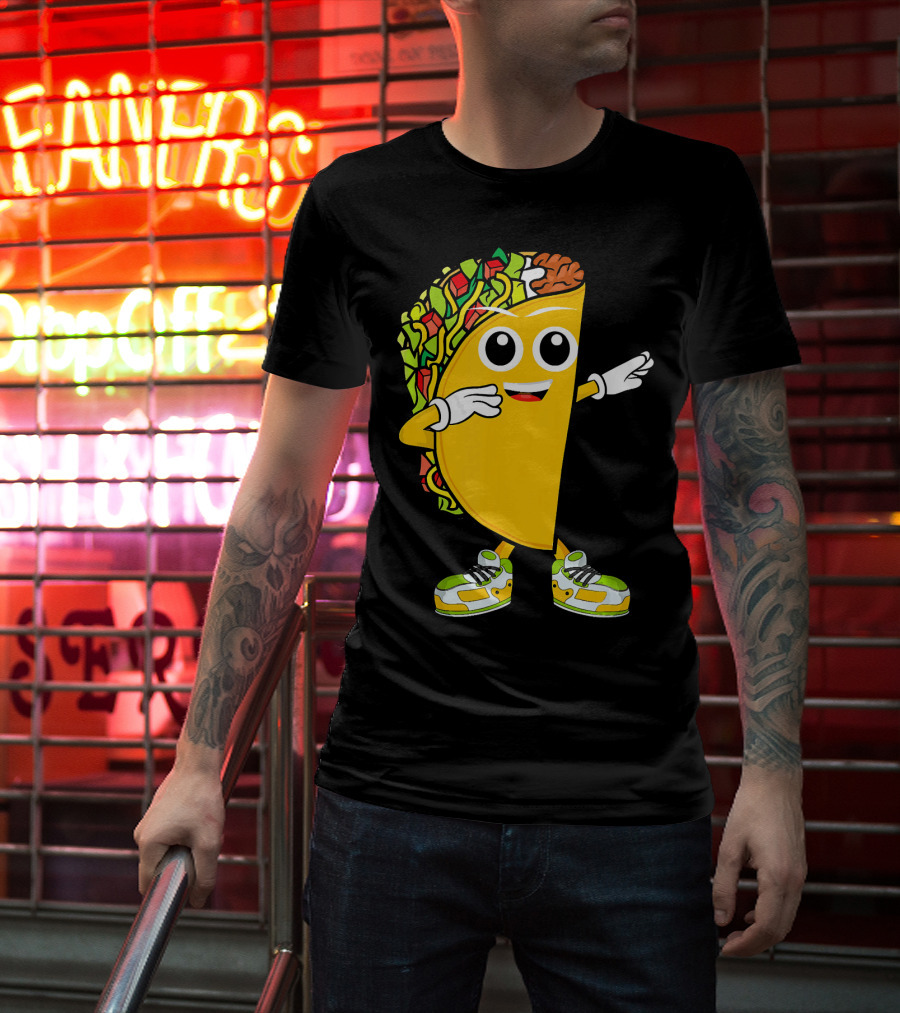 Dabbing Taco Dance Fun Celebrate Fiesta T-Shirt