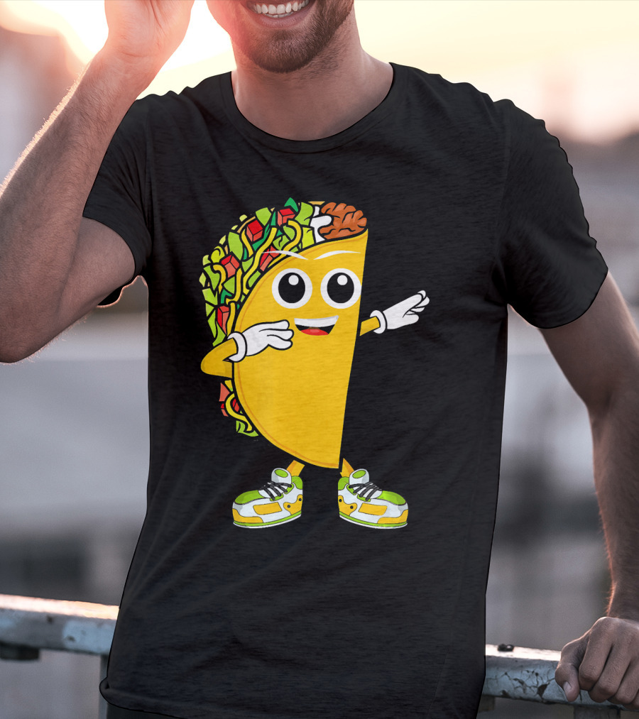 Dabbing Taco Dance Fun Celebrate Fiesta T-Shirt