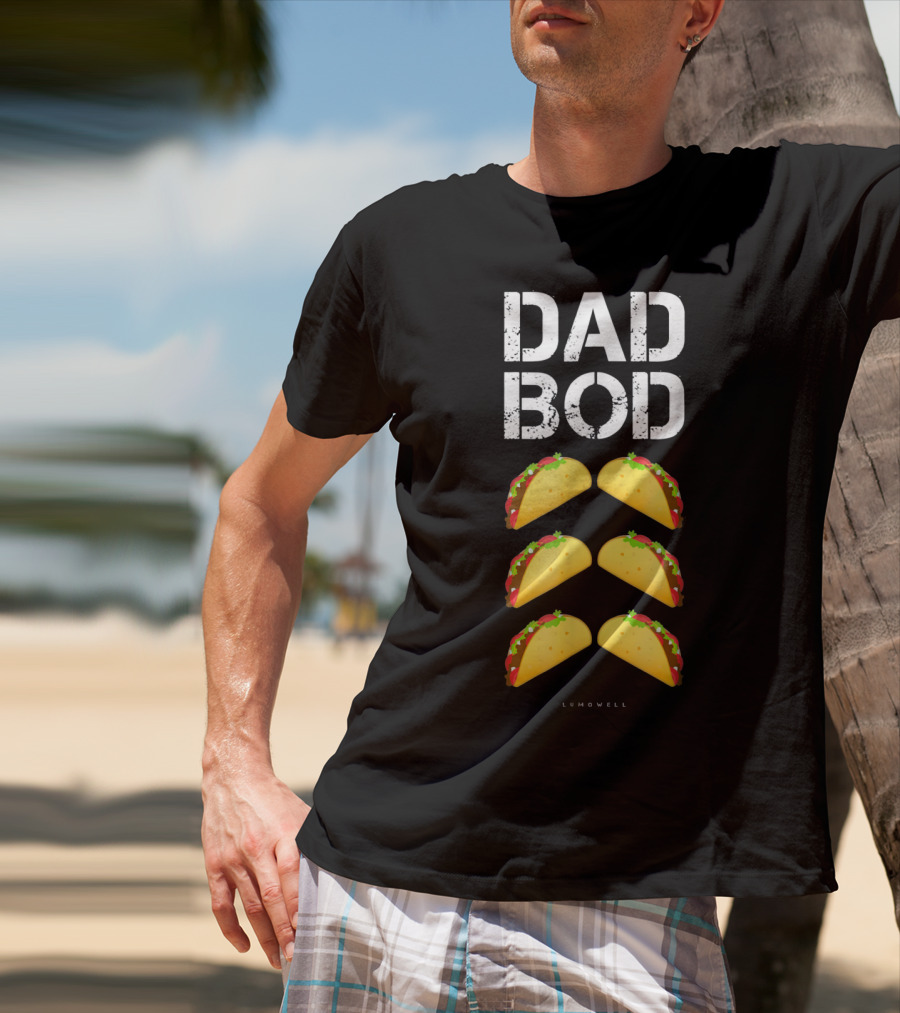 Dad Bod Taco Six Pack Funny Mens Lumowell T-Shirt