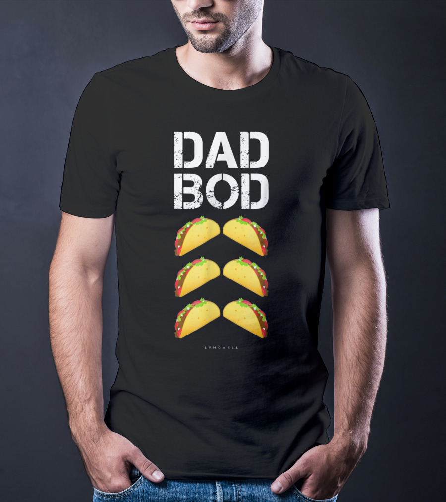Dad Bod Taco Six Pack Funny Mens Lumowell T-Shirt