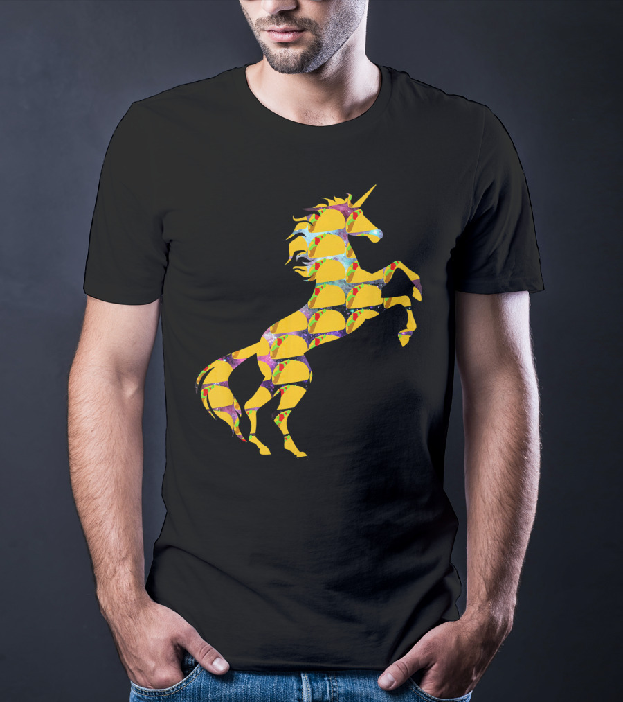 Unicorn Galaxy Space Tacos T-Shirt