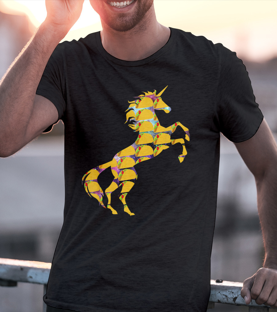 Unicorn Galaxy Space Tacos T-Shirt