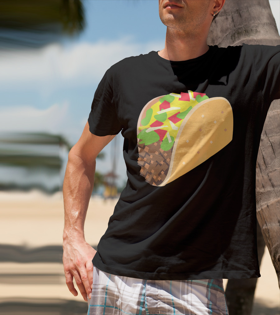I Love Tacos Emoji Mexican Taco T-Shirt