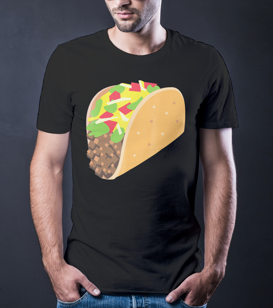 I Love Tacos Emoji Mexican Taco T-Shirt