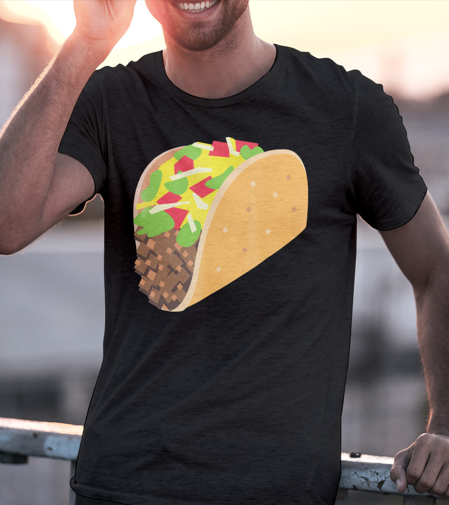 I Love Tacos Emoji Mexican Taco T-Shirt