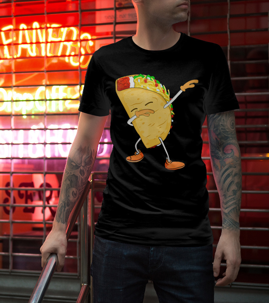 Dabbing Taco Mexican Food Lover Dance Fiesta T-Shirt