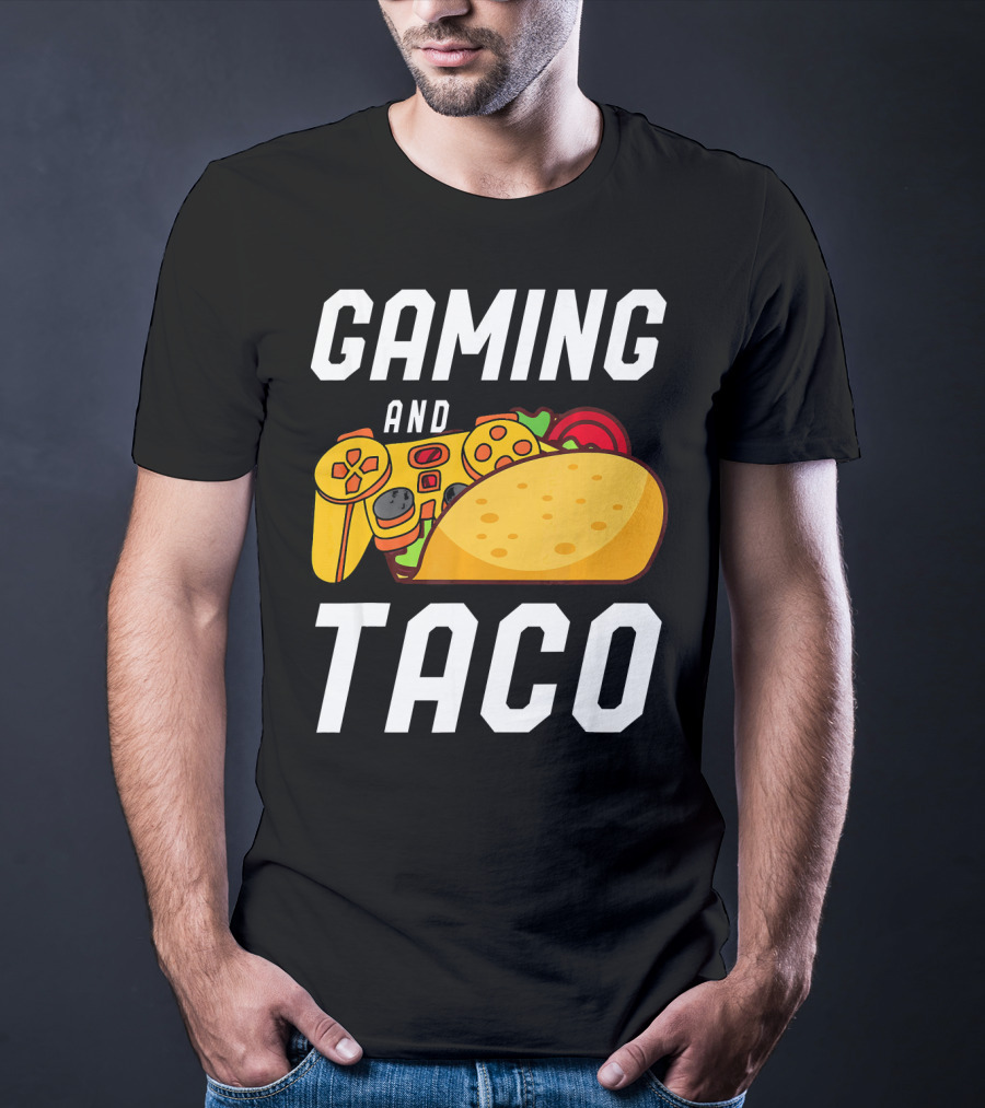 Gaming And Taco Gamers Controller Snack Combo T-Shirt