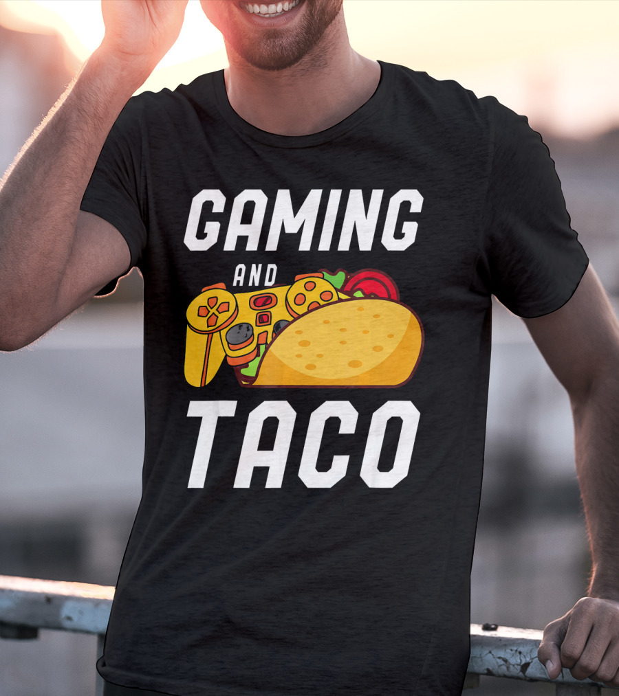 Gaming And Taco Gamers Controller Snack Combo T-Shirt