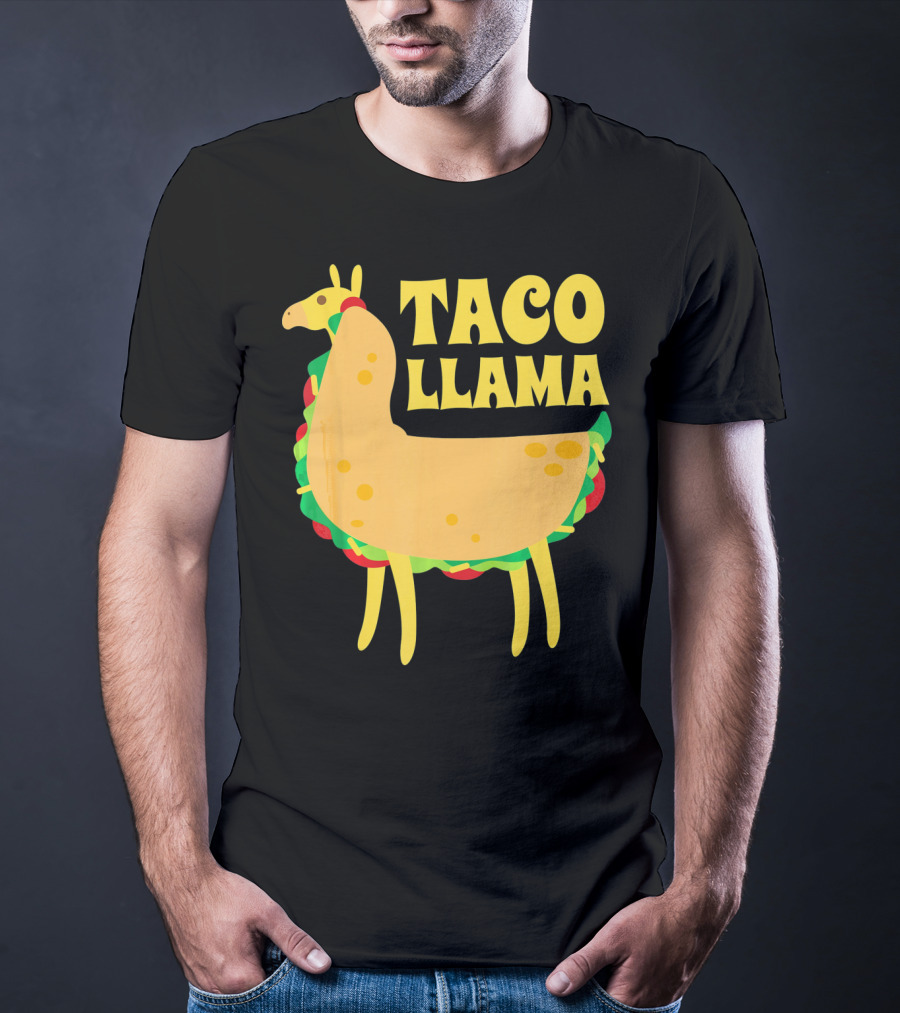 Taco Llama Animal Funny Mexican Cinco De Mayo T-Shirt