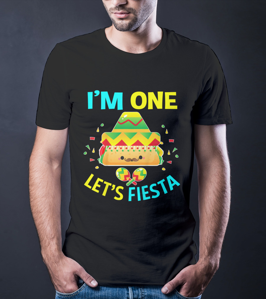 I'm One Let's Fiesta Taco 1st Birthday T-Shirt