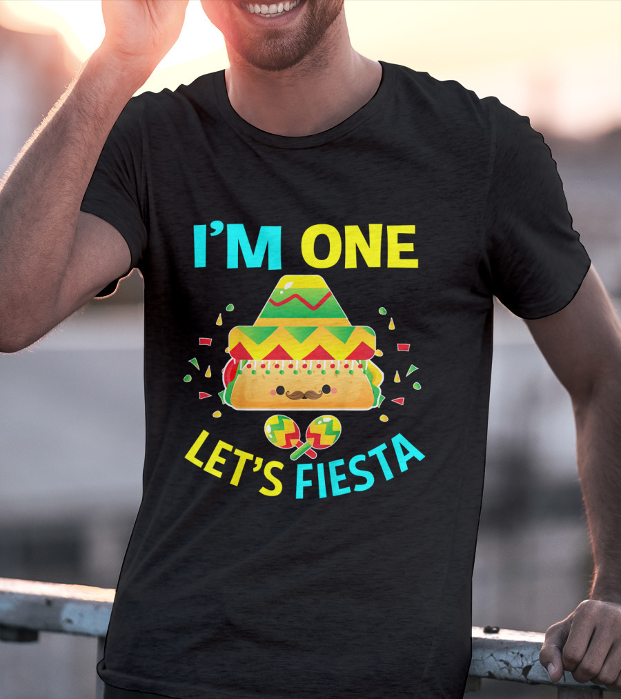 I'm One Let's Fiesta Taco 1st Birthday T-Shirt