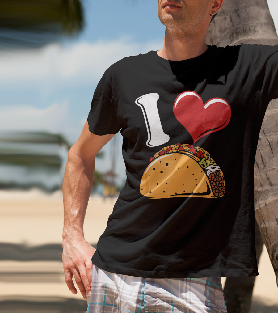 Funny I Love Tacos I Heart Tacos Lover I ❤️ Tacos T-Shirt