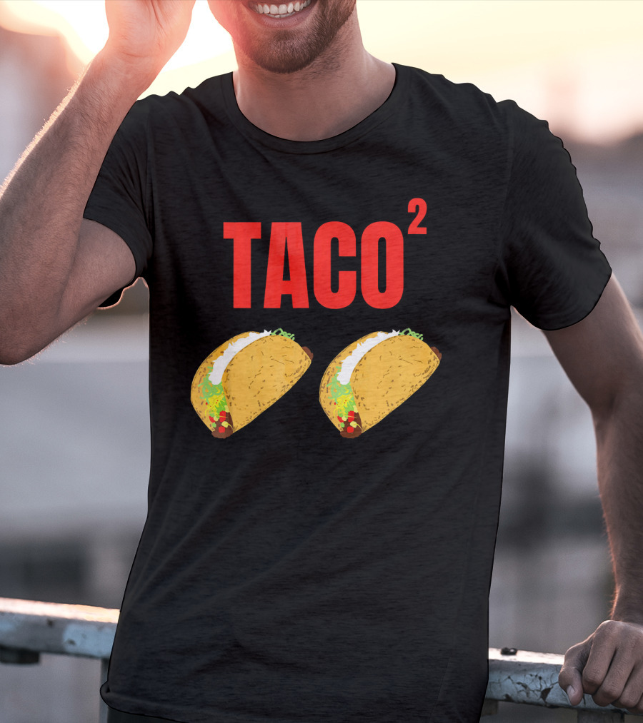 Funny Taco Squared Concept With Colorful Tacos T-Shirt