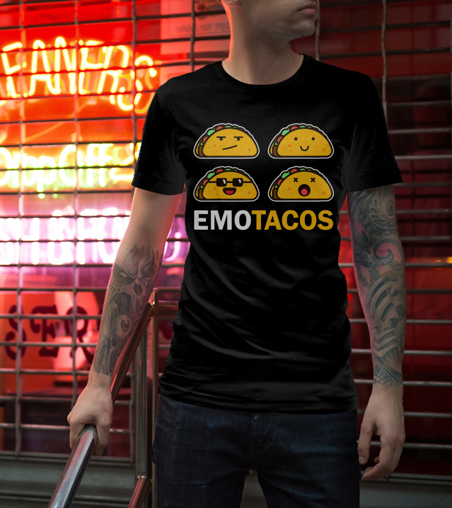 EMO TACOS Emojis Faces And Expressions T-Shirt