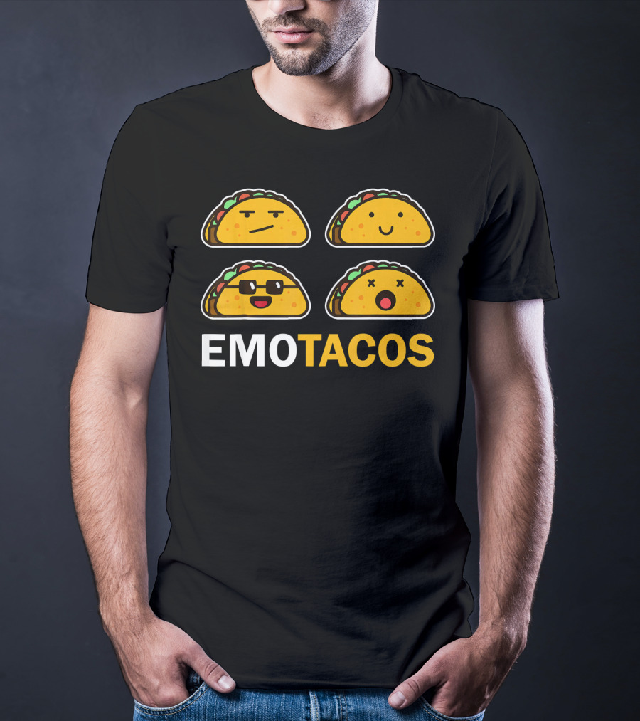 EMO TACOS Emojis Faces And Expressions T-Shirt