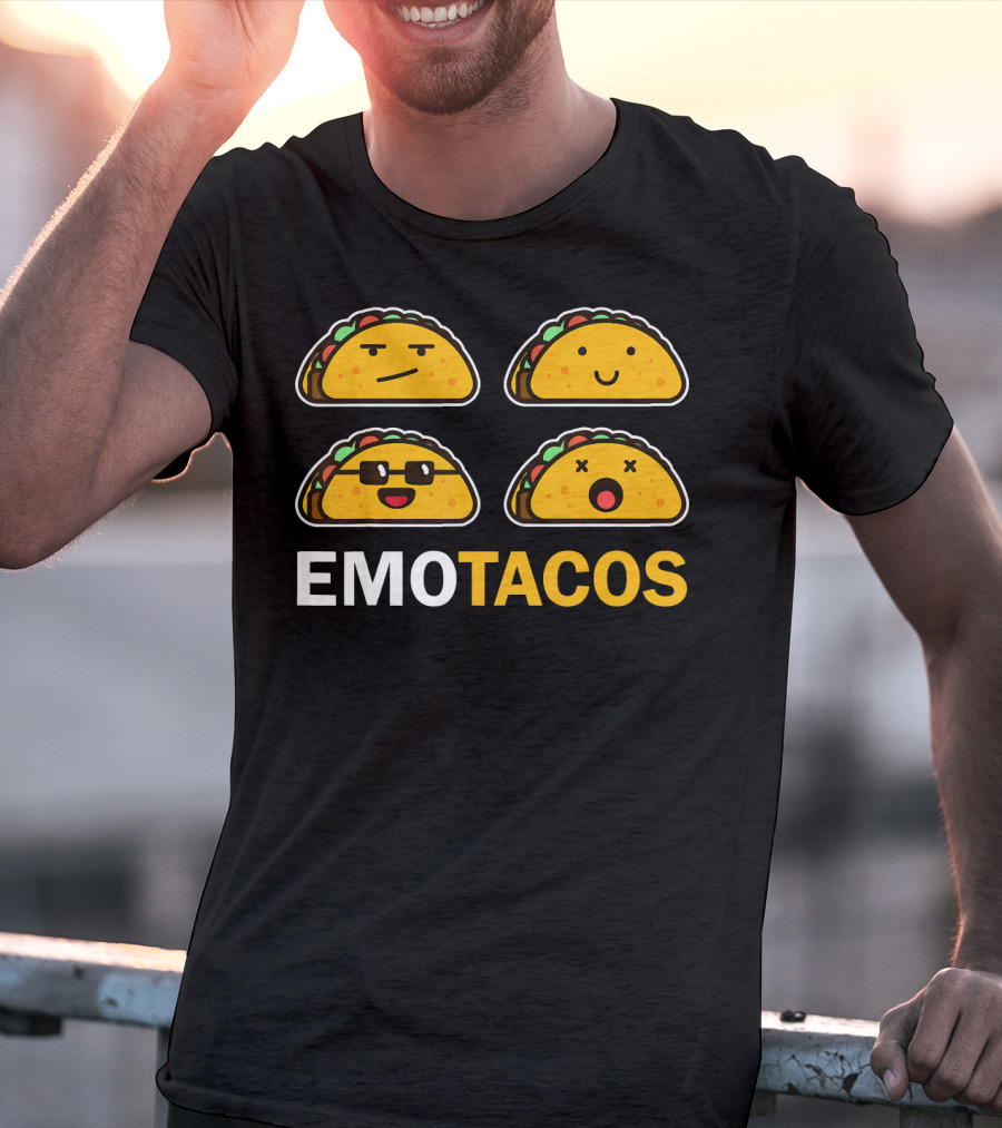 EMO TACOS Emojis Faces And Expressions T-Shirt