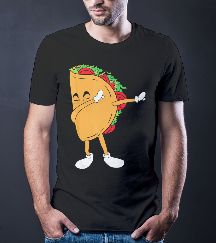Dabbing Taco Mexico Funny Mexican Food T-Shirt