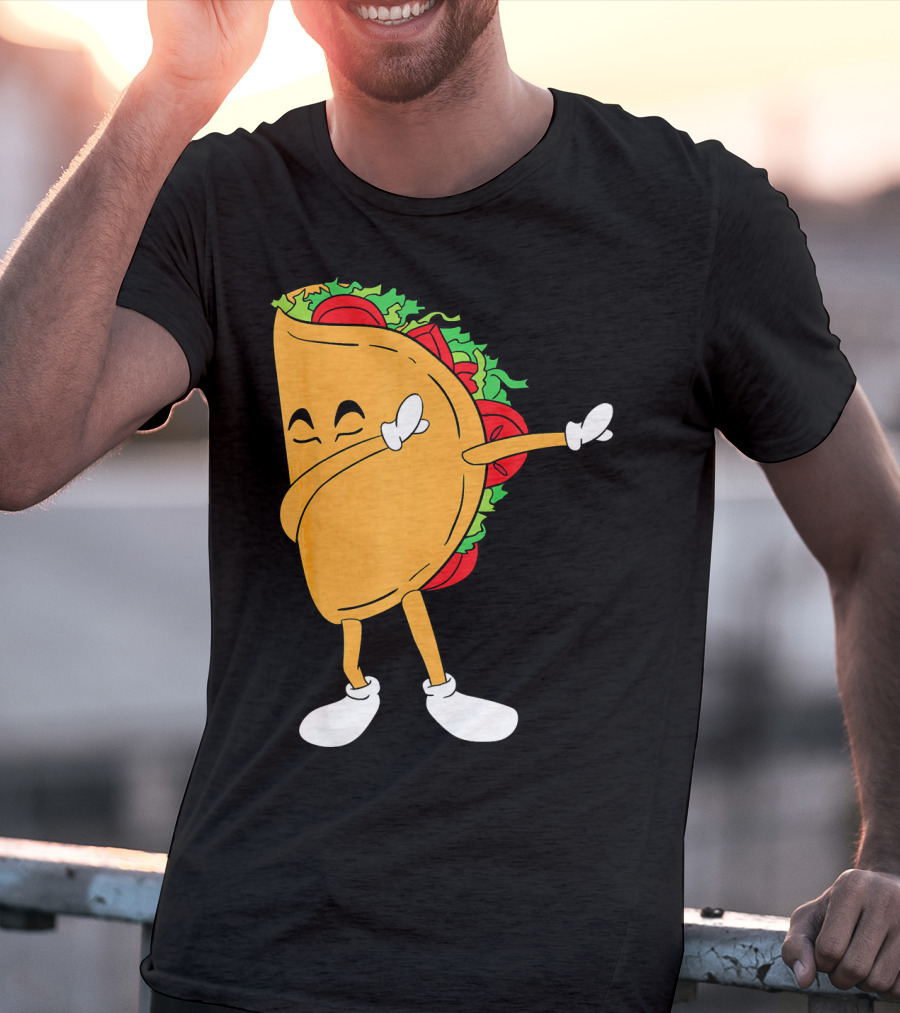 Dabbing Taco Mexico Funny Mexican Food T-Shirt