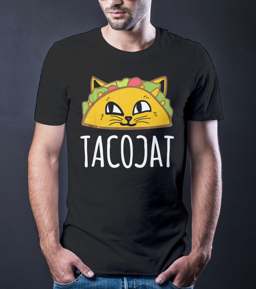 Tacocat Cute Cat And Taco Palindrome T-Shirt