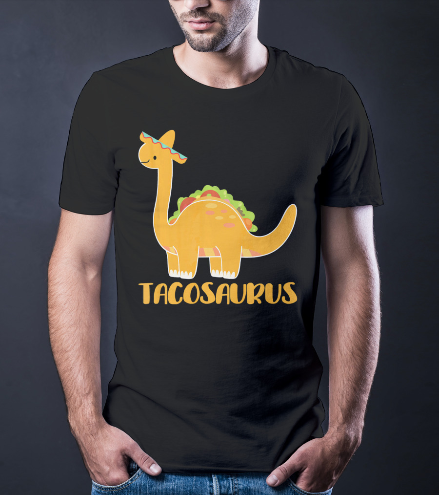Tacosaurus Brachiosaurus Sombrero Funny Taco Dino T-Shirt