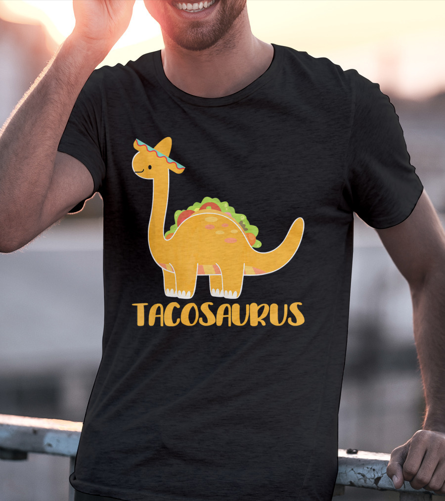 Tacosaurus Brachiosaurus Sombrero Funny Taco Dino T-Shirt