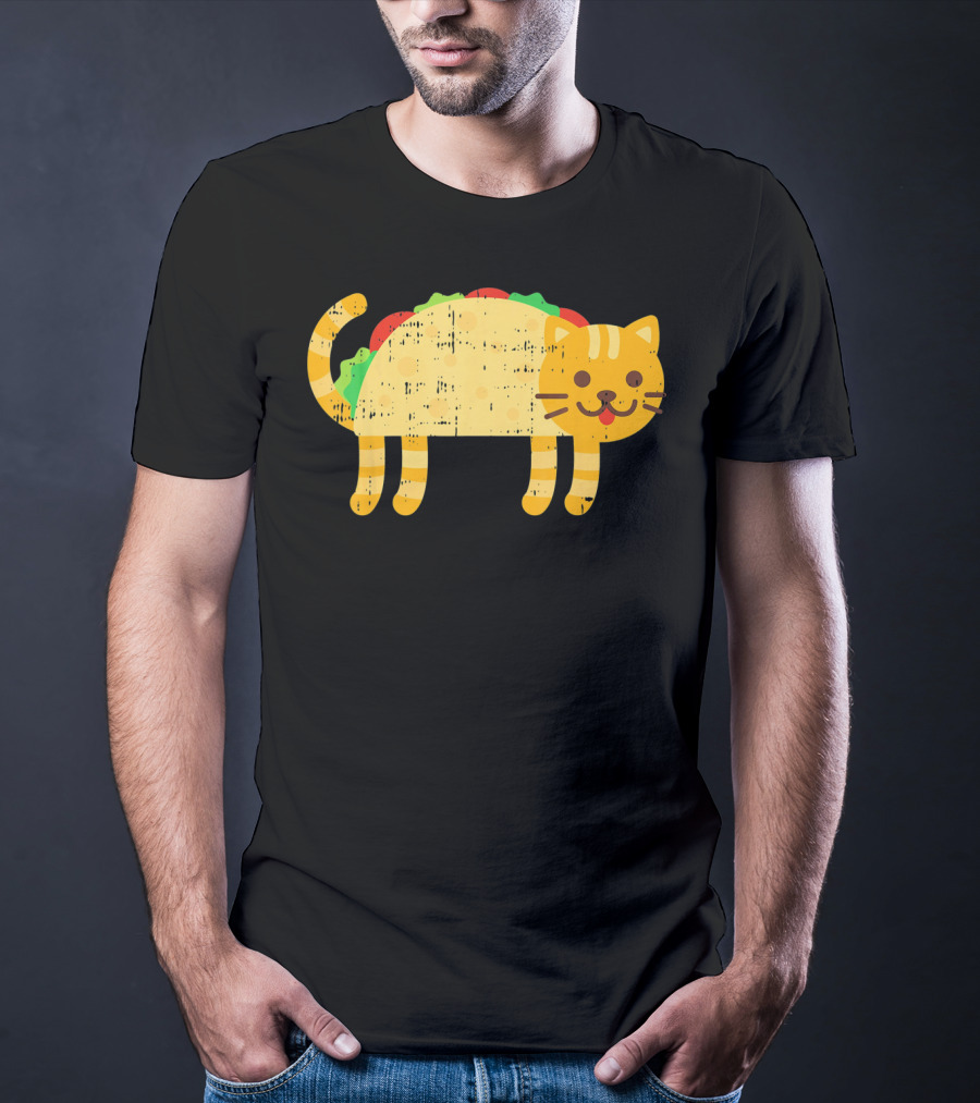 Taco Cat Kitty Kitten Funny Mexican Cinco De Mayo T-Shirt