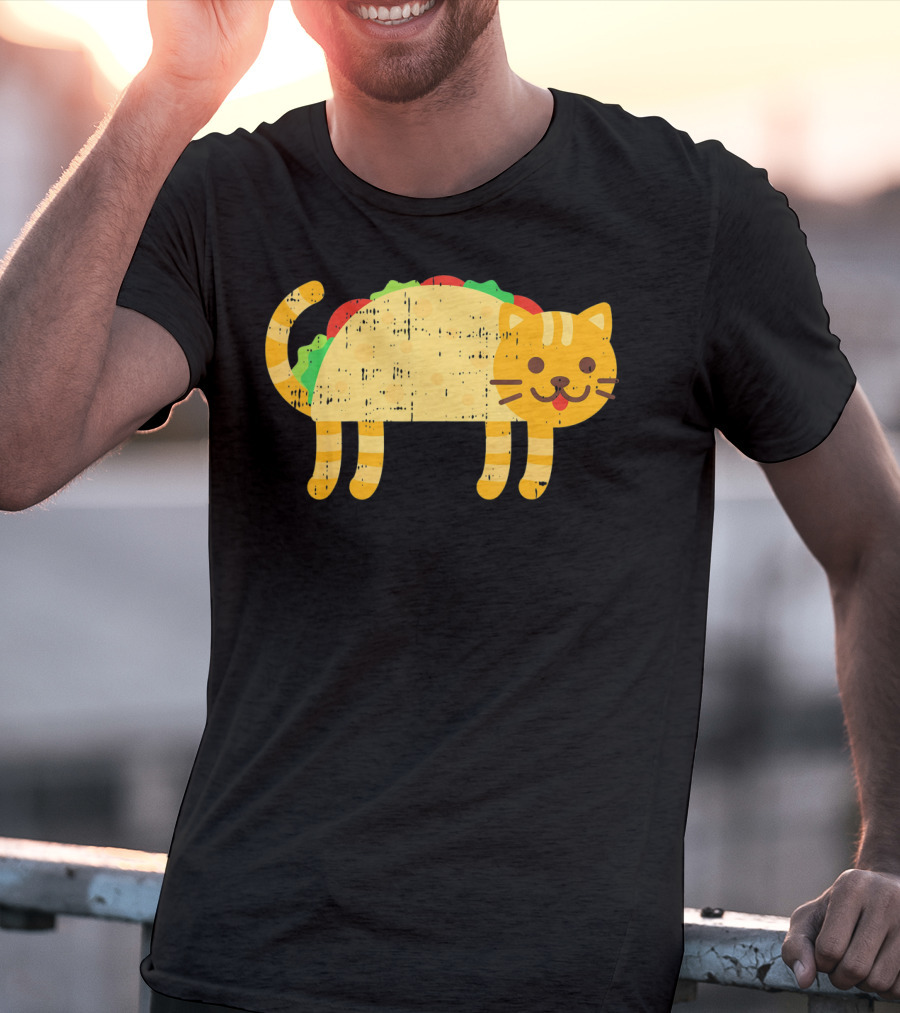 Taco Cat Kitty Kitten Funny Mexican Cinco De Mayo T-Shirt