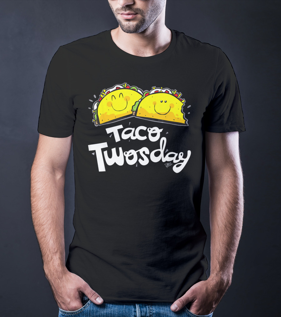 Taco Twosday Smiling Tacos Fun T-Shirt
