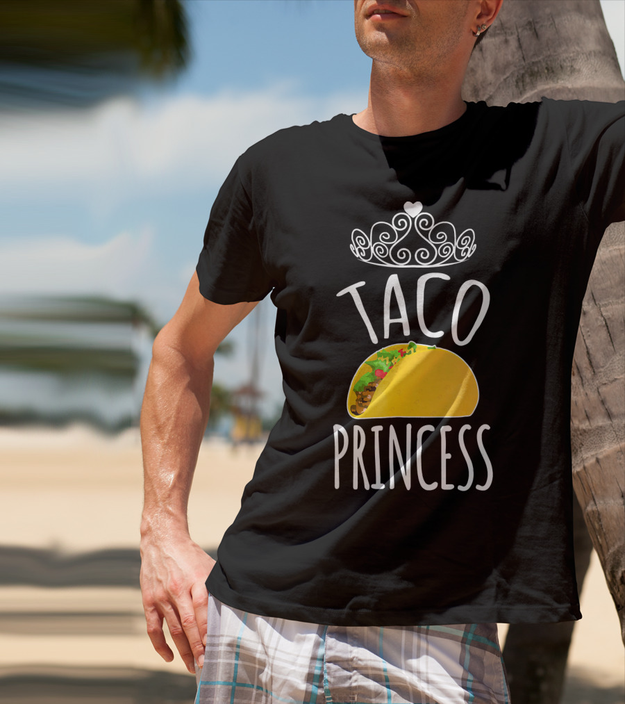 Taco Princess Cute Taco With Crown T-Shirt