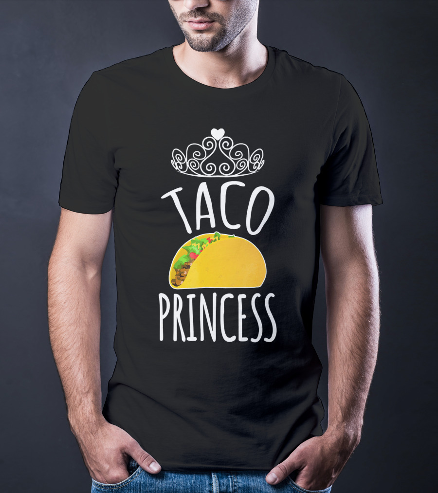 Taco Princess Cute Taco With Crown T-Shirt