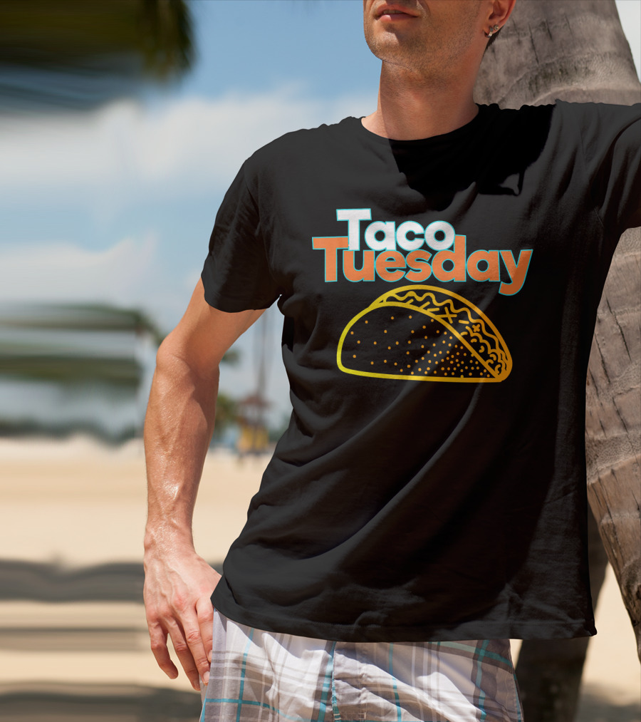 Taco Tuesday Mexican Food Fiesta Celebration With Vibrant Taco T-Shirt