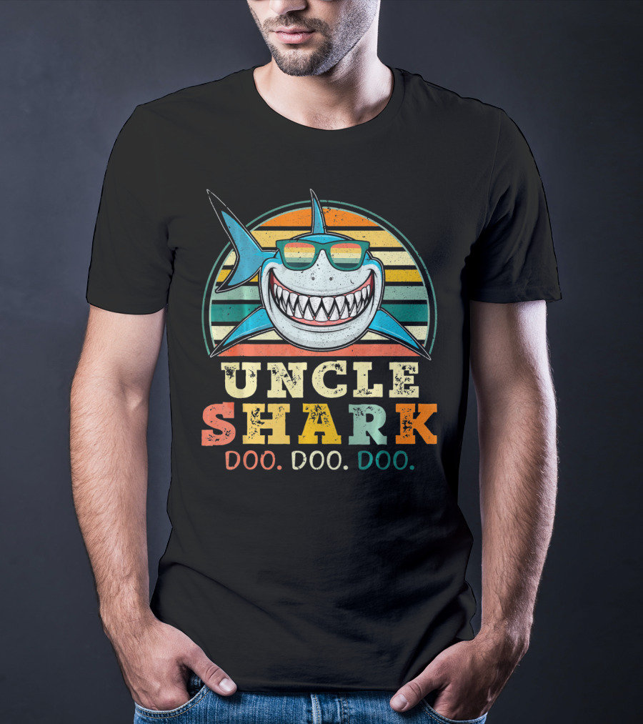 Uncle Shark Retro Vintage Doo Doo Doo T-Shirt
