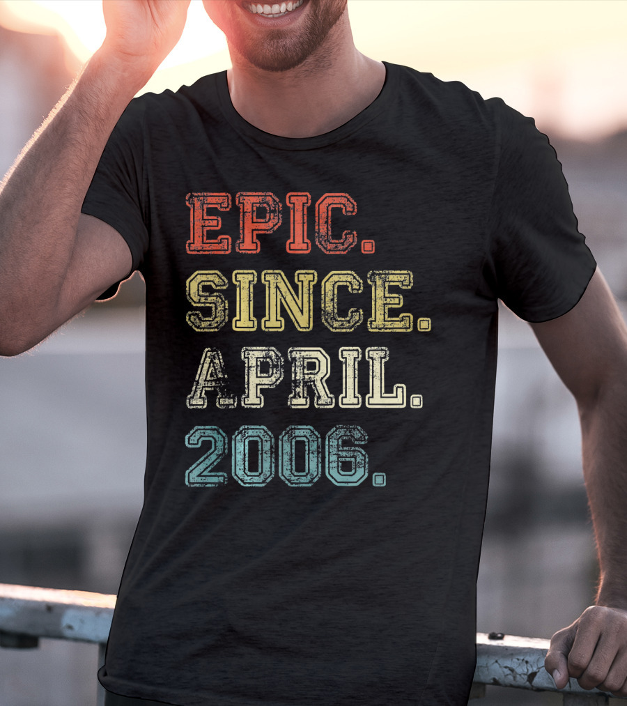 Epic Since April 2006 Retro 13 Years Old T-Shirt