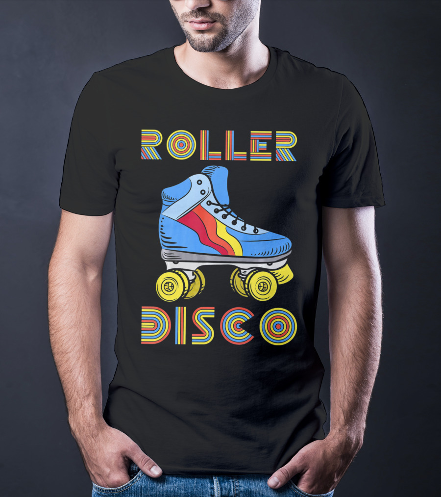 Retro 80s Roller Disco Skate Vibe T-Shirt