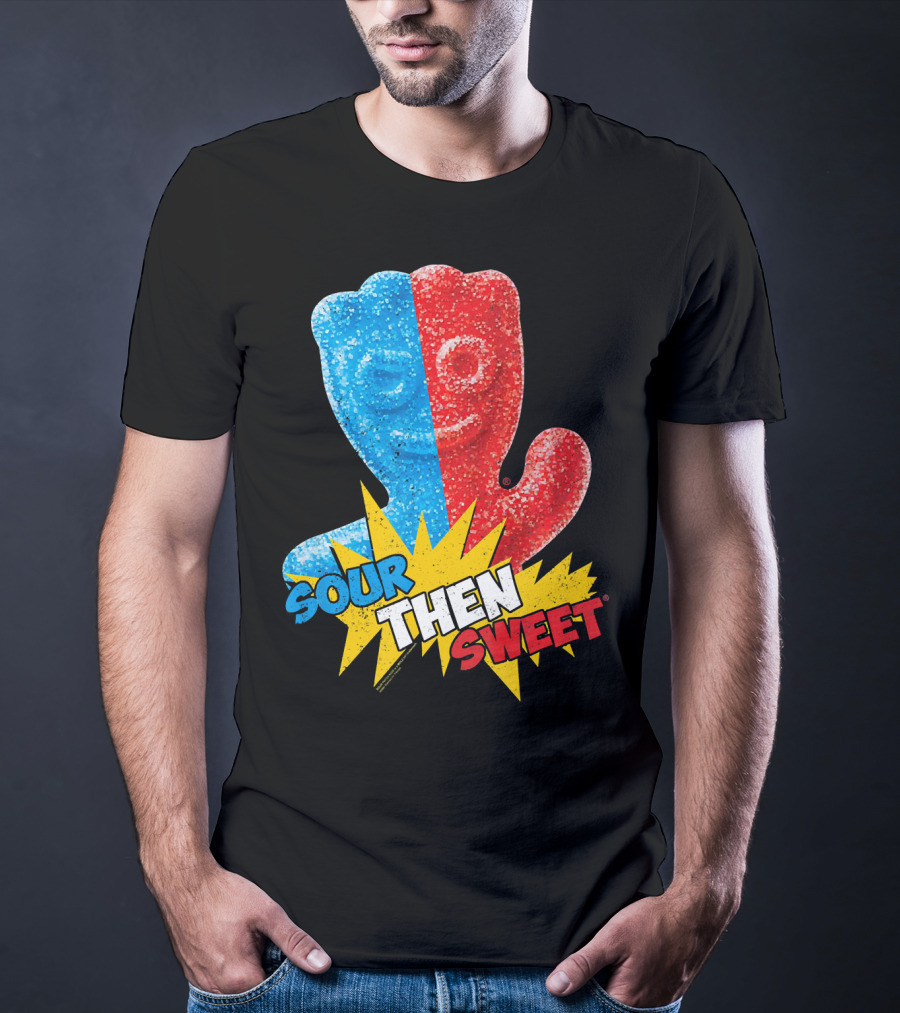 Sour Patch Kids Sour Then Sweet Candy Blue Red Explosion T-Shirt