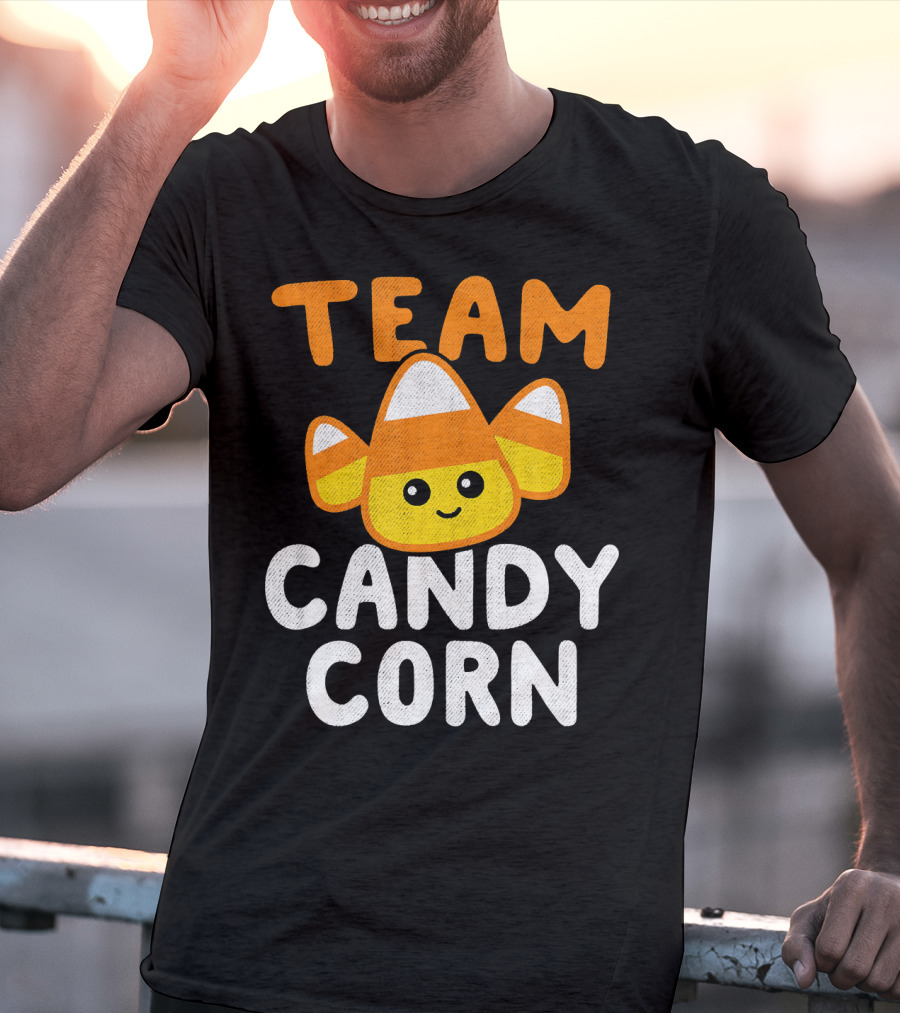 Halloween Funny Team Candy Corn Cute Lazy Cos T-Shirt