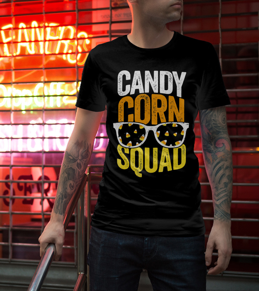 Candy Corn Squad Halloween Party Sunglasses T-Shirt