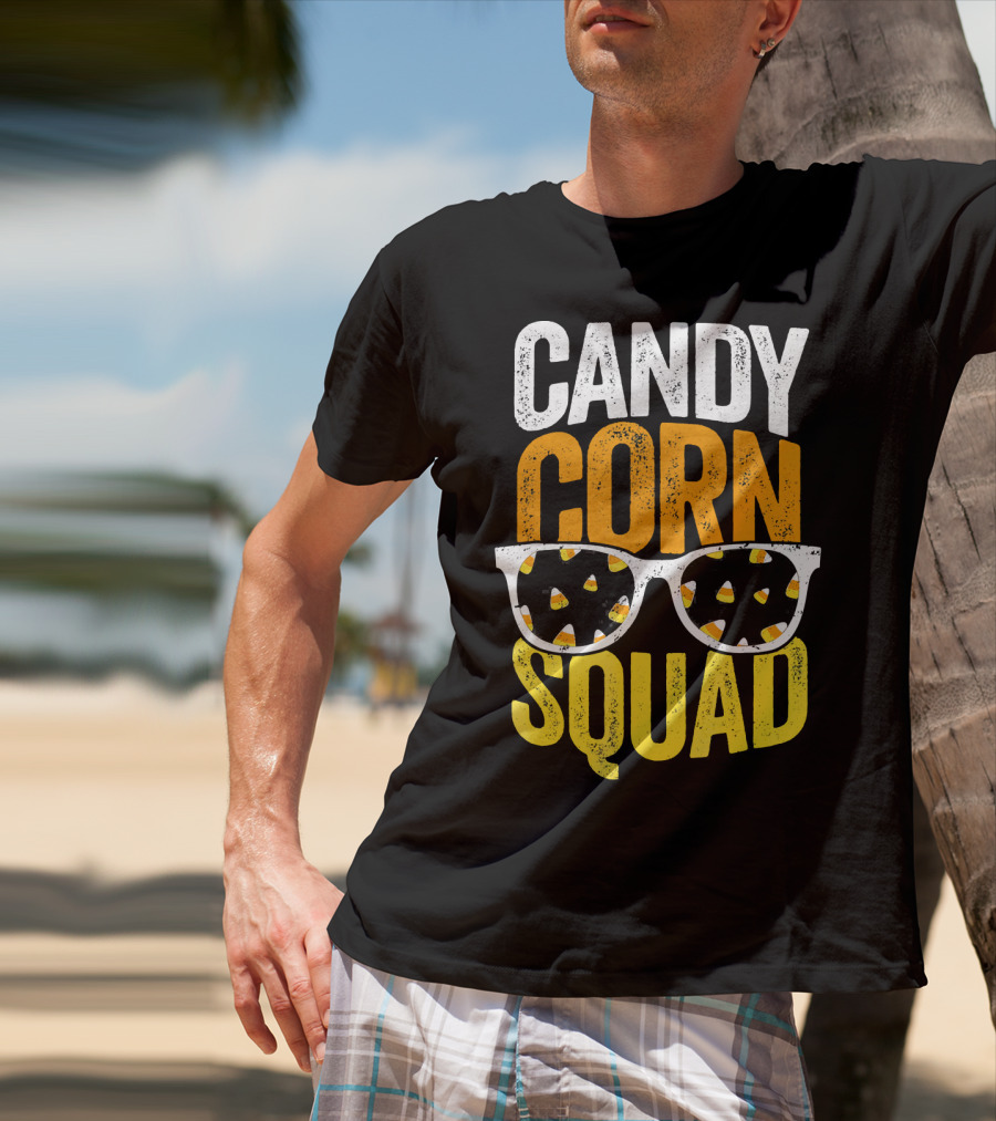 Candy Corn Squad Halloween Party Sunglasses T-Shirt