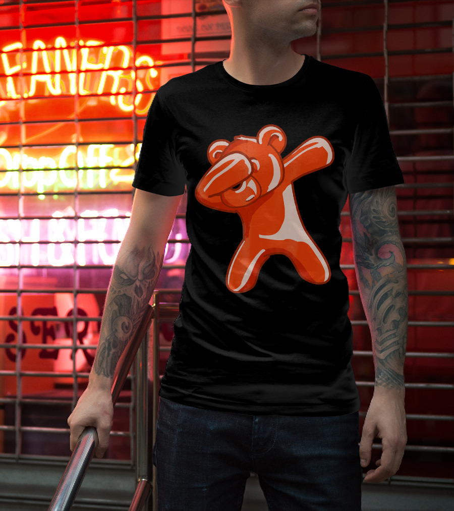 Dabbing Bear Gummy Candy Dance Dab Pose T-Shirt