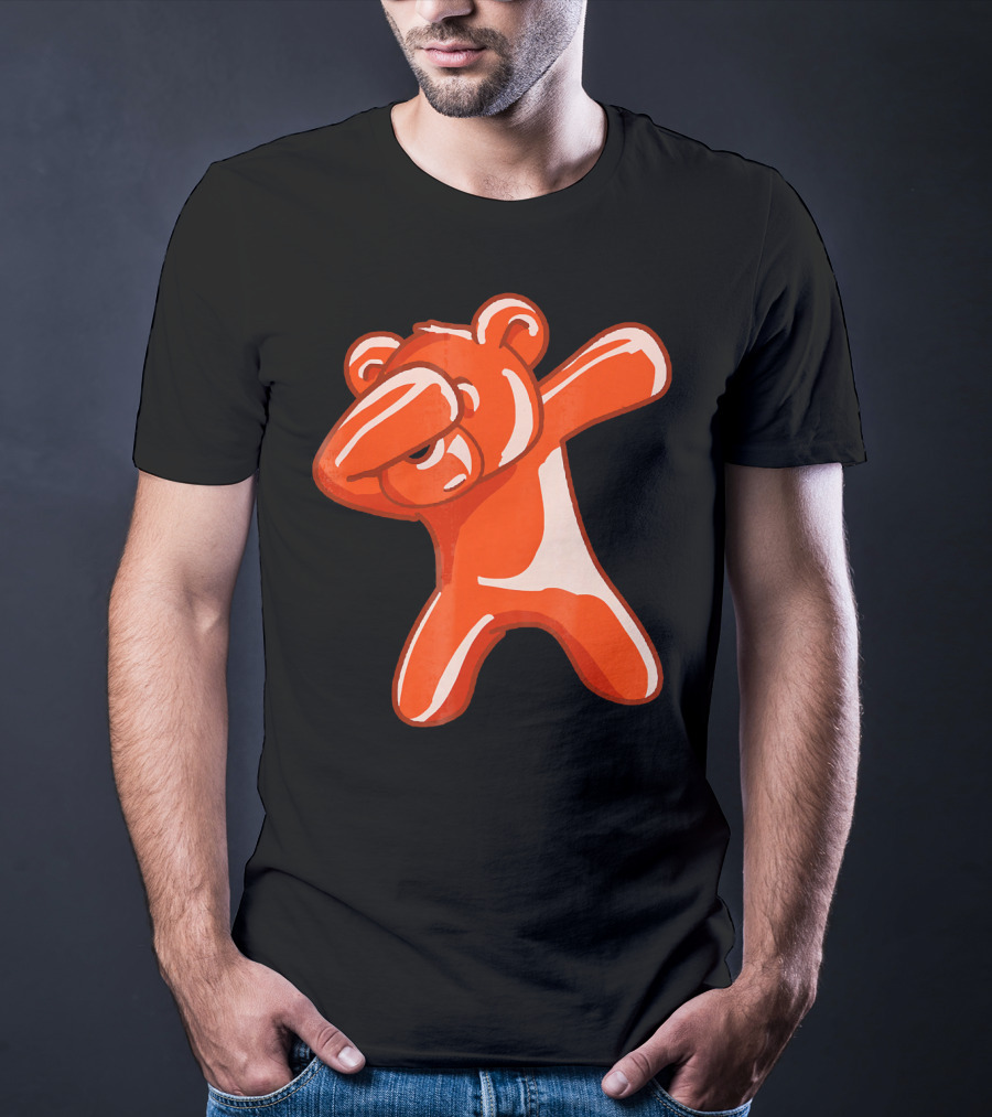 Dabbing Bear Gummy Candy Dance Dab Pose T-Shirt