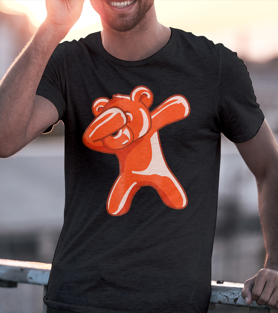 Dabbing Bear Gummy Candy Dance Dab Pose T-Shirt