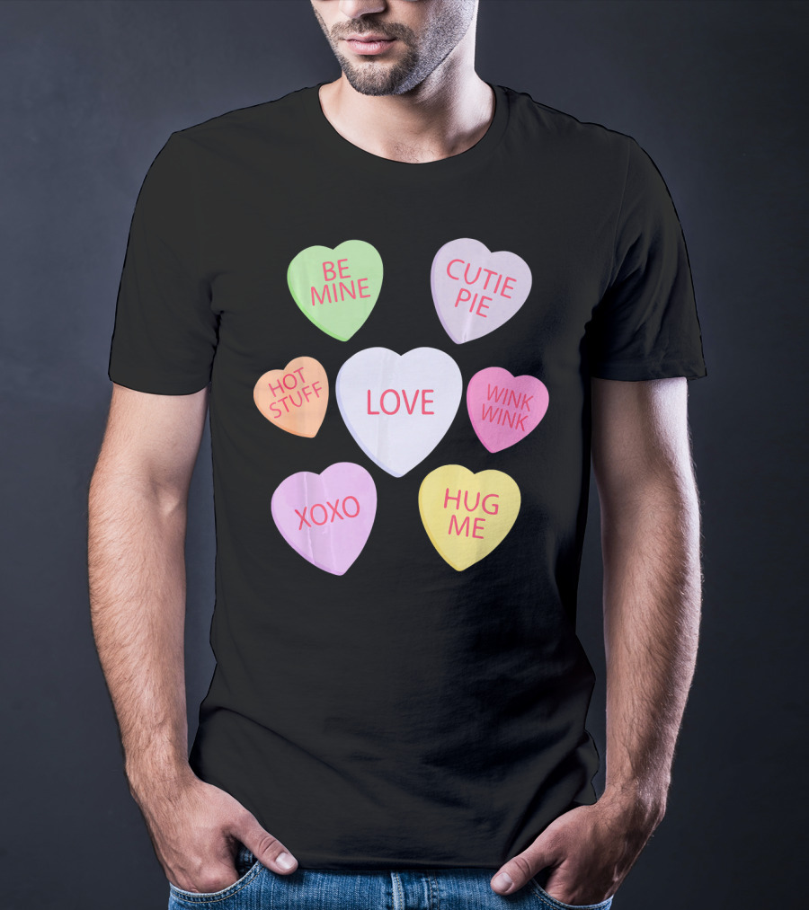 Valentines Day Be Mine Cutie Pie Love Candy Heart Kids Chi T-Shirt